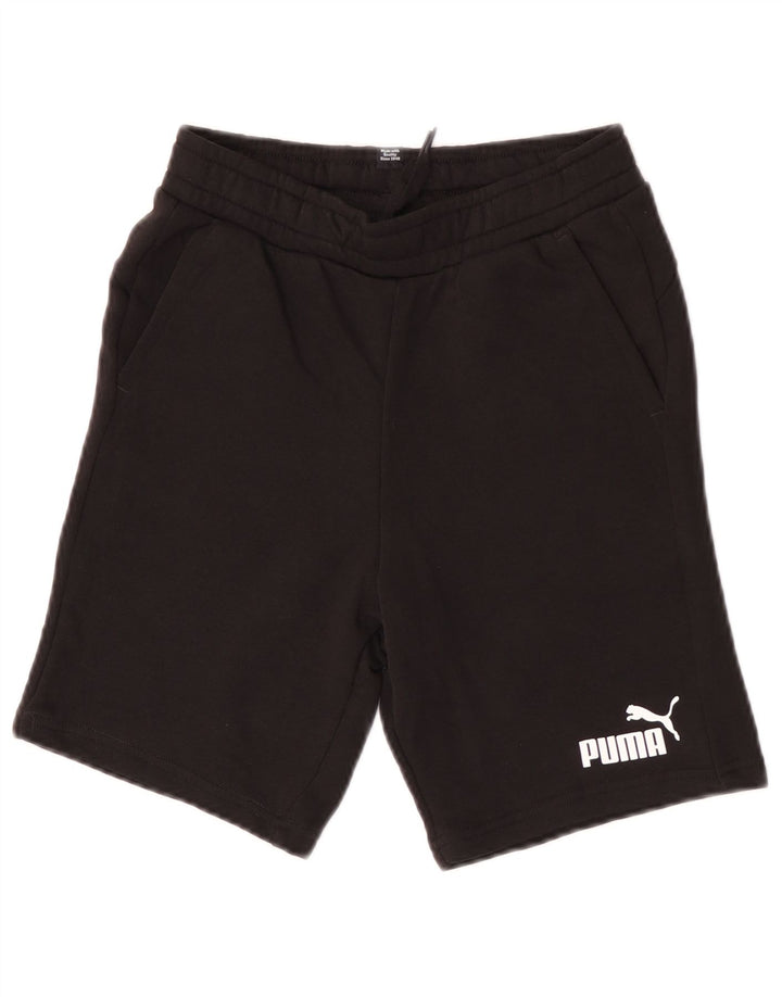 Pantaloncini sportivi Puma da ragazzo 11-12 anni in cotone nero