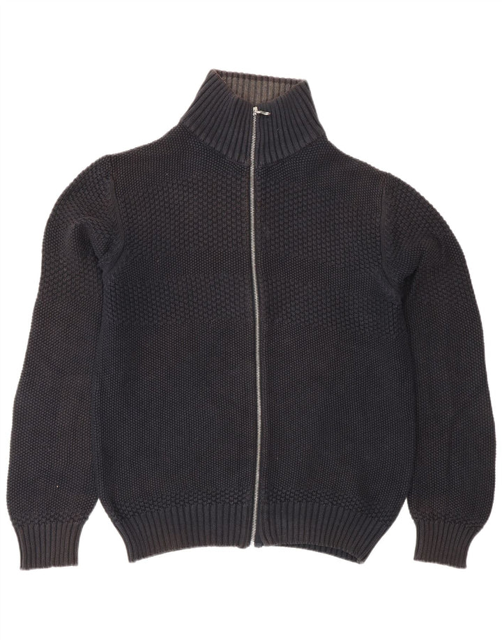 Maglione cardigan da uomo Jack & Jones grande cotone nero