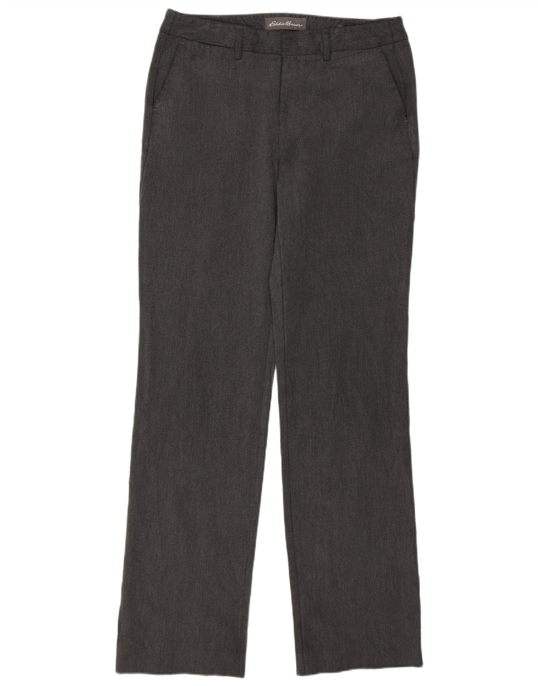 Pantaloni chino dritti da donna Eddie Bauer US 4 Small W29 L32 Grigio