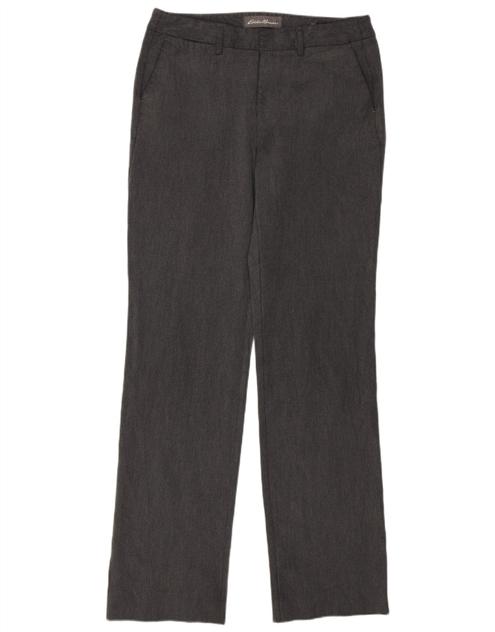 Pantaloni chino dritti da donna Eddie Bauer US 4 Small W29 L32 Grigio