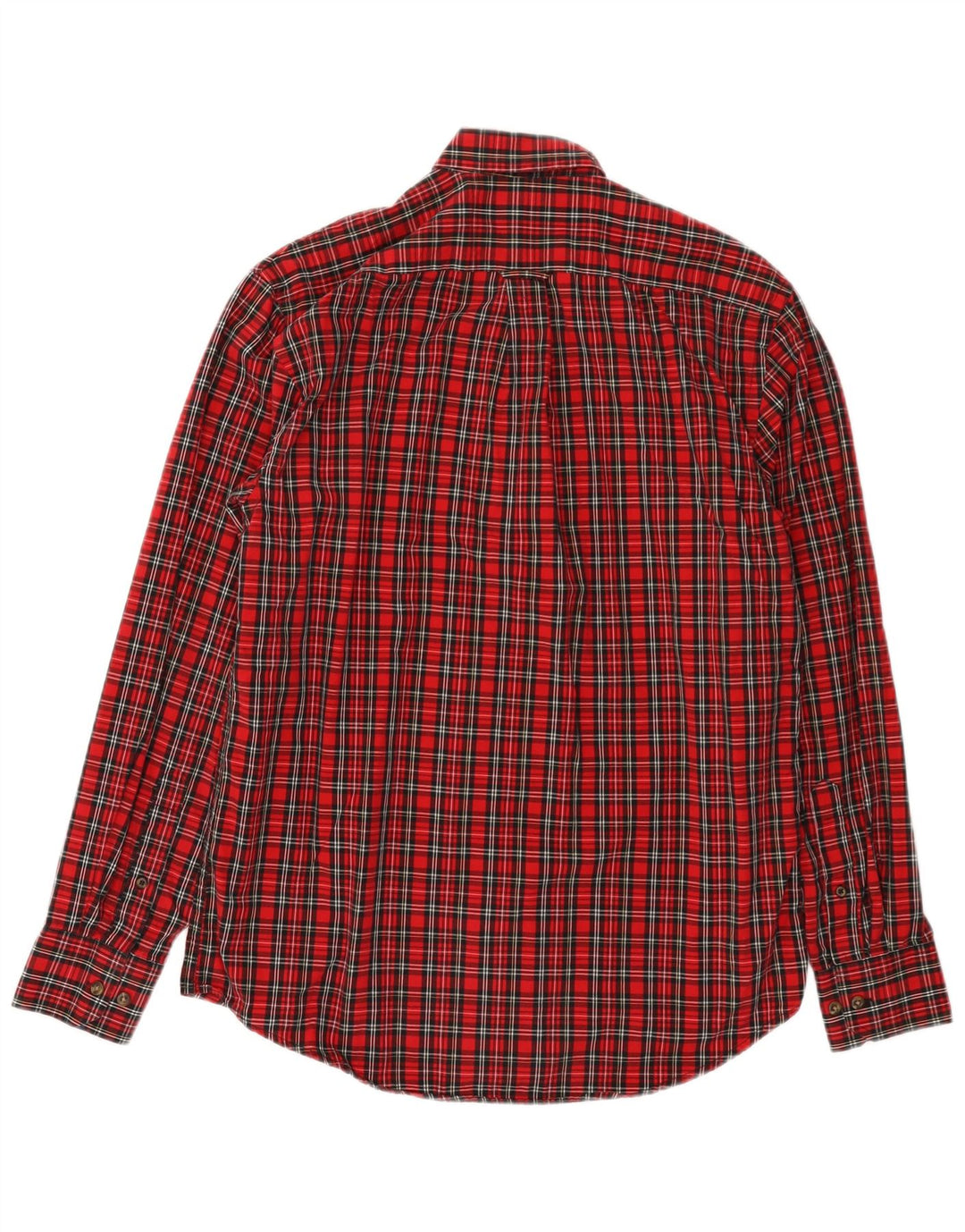 Camicia da uomo IZOD piccola in cotone a quadri rossi