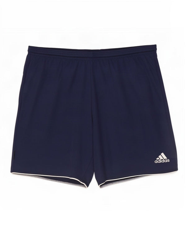 Pantaloncini sportivi Adidas Climalite da uomo 2XL poliestere blu navy