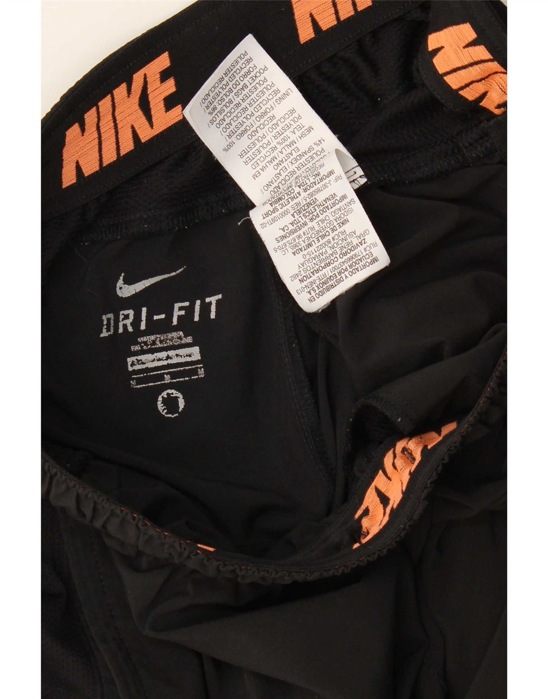 Pantaloncini sportivi Nike Dri Fit da uomo, colore nero medio, in poliestere color block