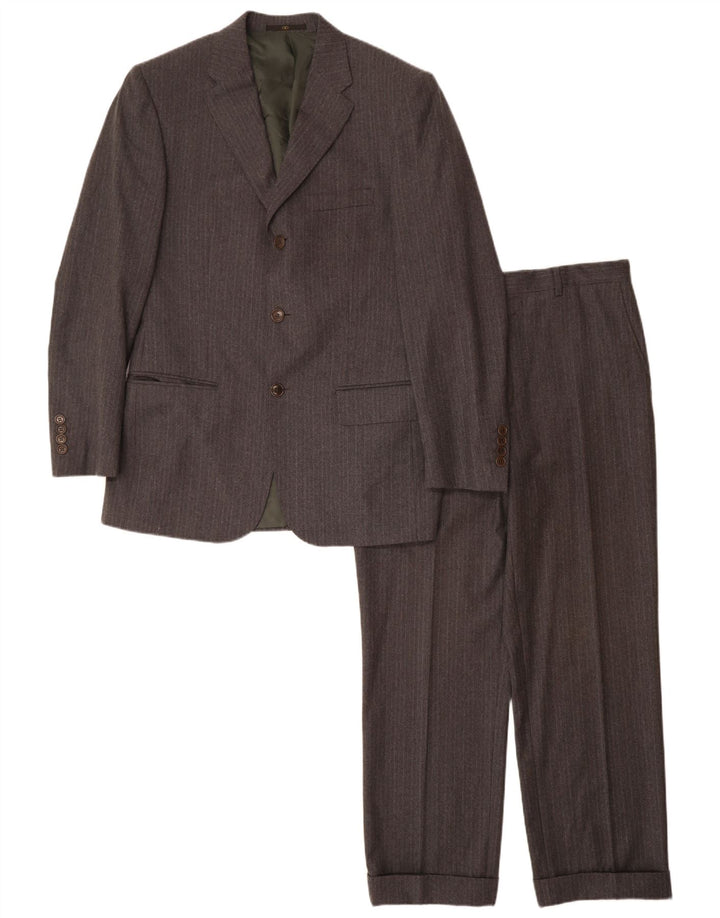 Valentino Abito Uomo 3 Bottoni 2 Pezzi IT 48 Medio W32 L29 Gessato Grigio