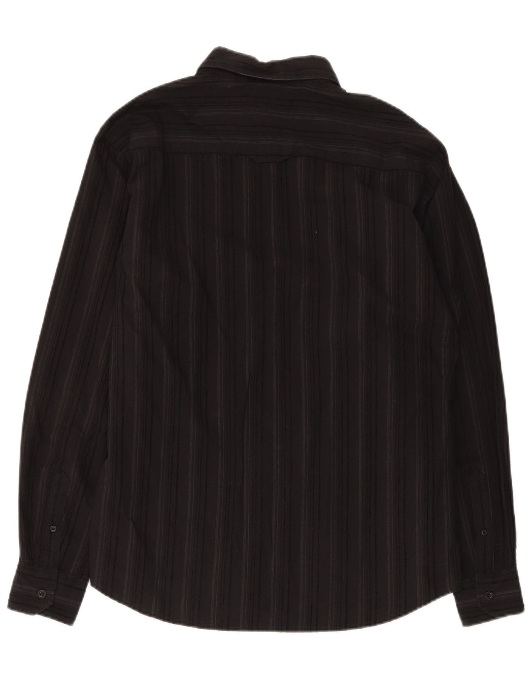 Camicia da uomo Wrangler grande in cotone a righe nere
