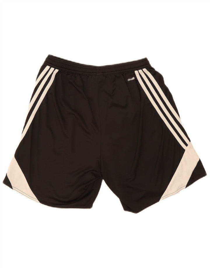Pantaloncini sportivi Adidas Climalite da uomo, poliestere color block medio nero