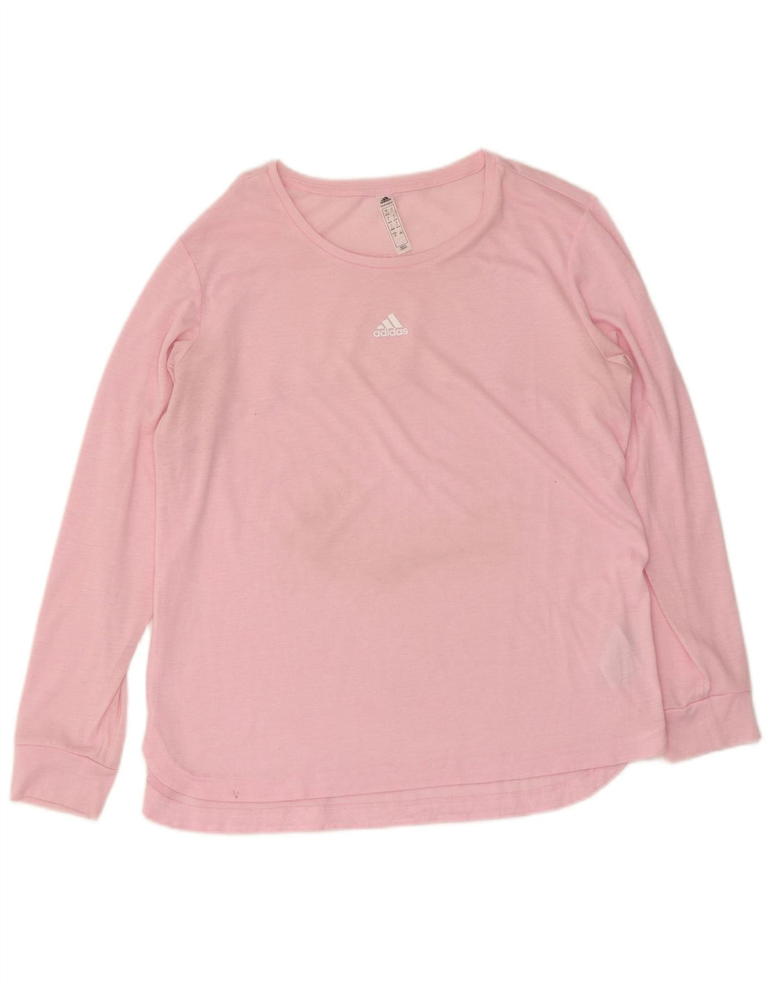 Top Adidas Aeroready da donna a manica lunga UK 16/18 Large Rosa Poliestere