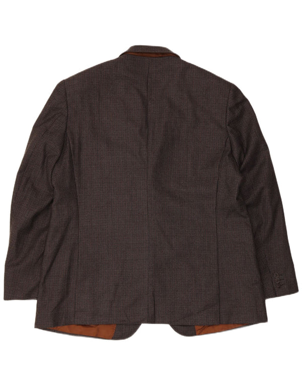 Giacca blazer da uomo su misura Marks & Spencer UK 46 3XL pied de poule grigio