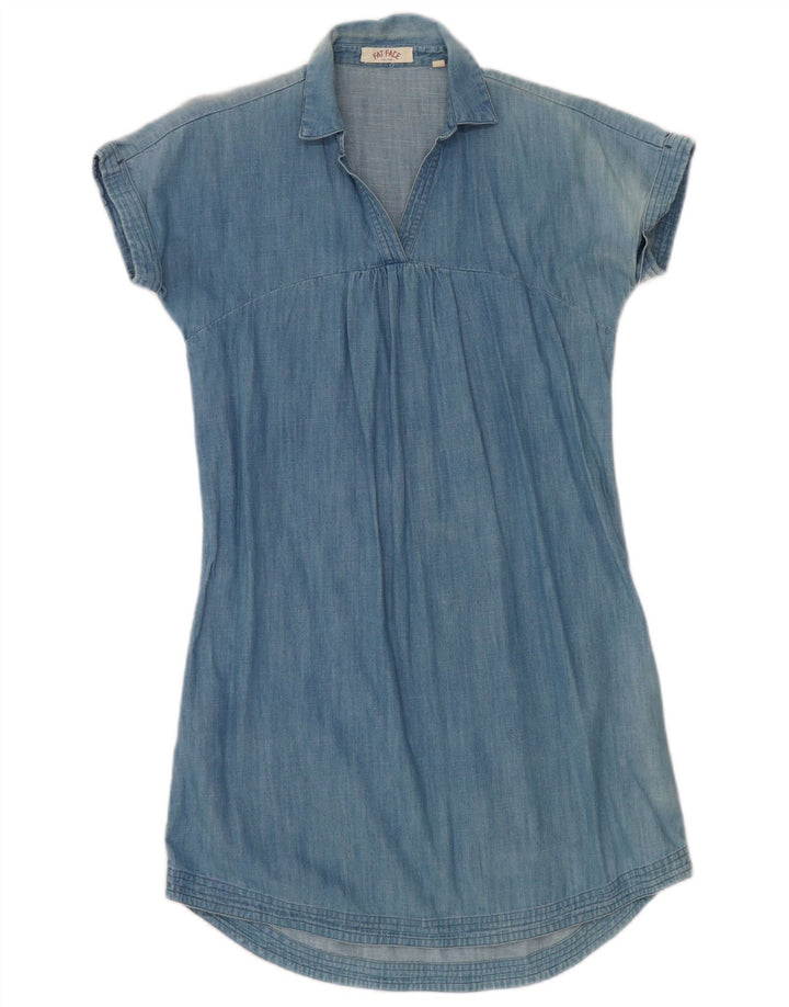 Abito in denim da donna Fat Face UK 12 Cotone blu medio