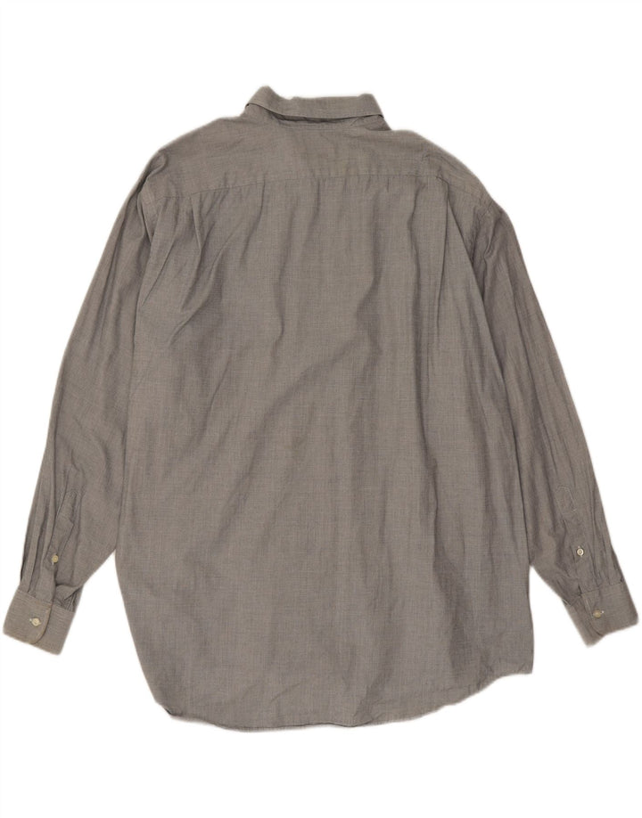 Camicia da uomo Lacoste taglia 45 XL in cotone grigio