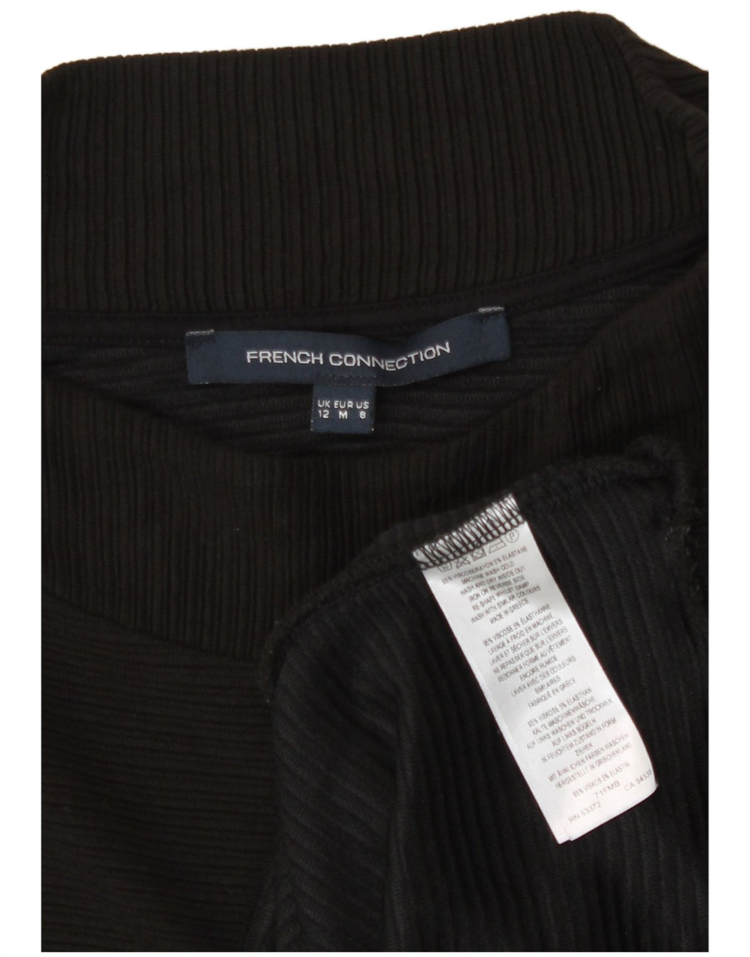 Abito basic da donna French Connection UK 12 Viscosa nera media