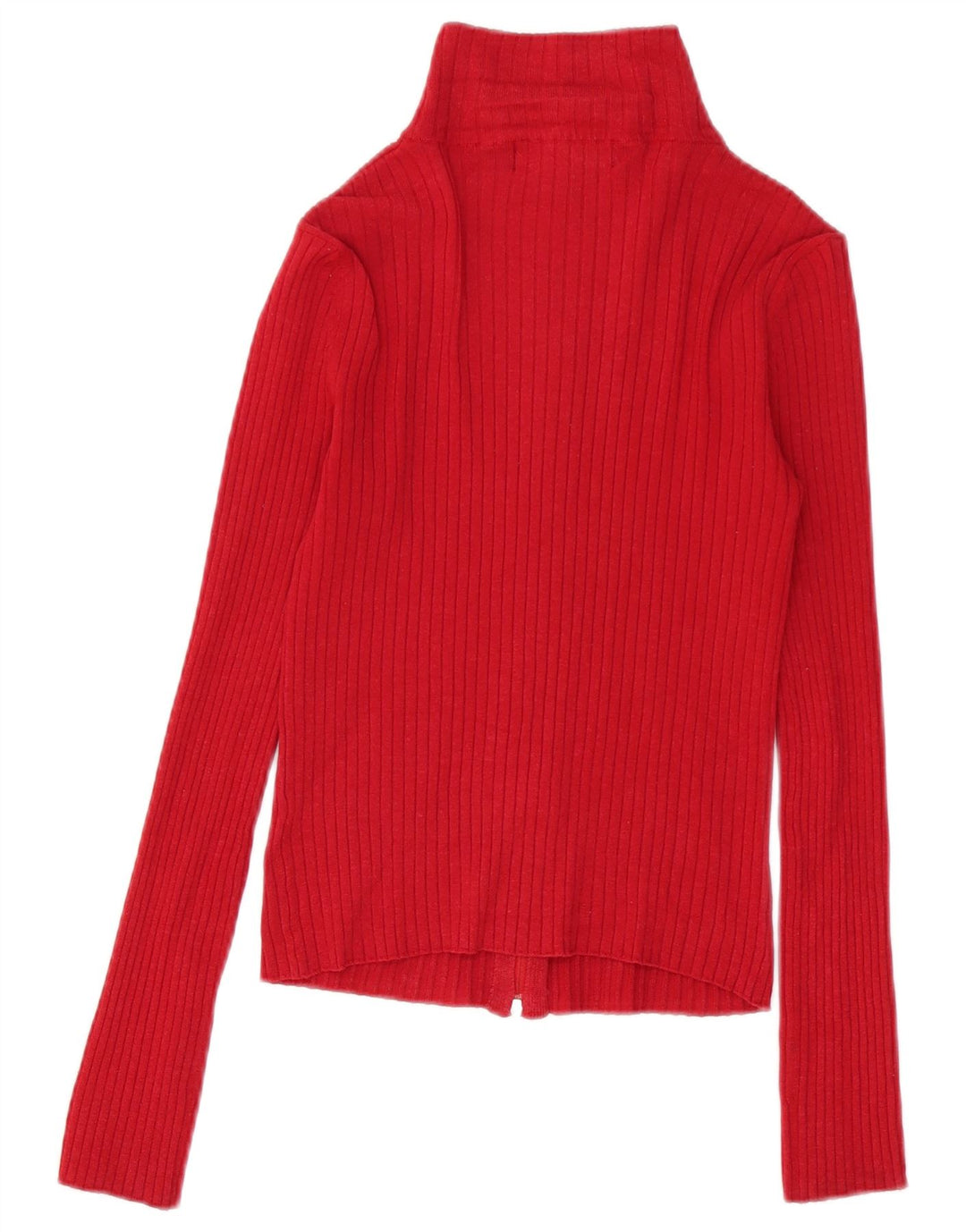 Maglione cardigan da donna Zara UK 12 Medium Red Ramie