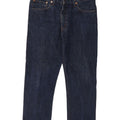 Levi's Uomo 751 Jeans dritti tagliati W36 L25 Blu Navy