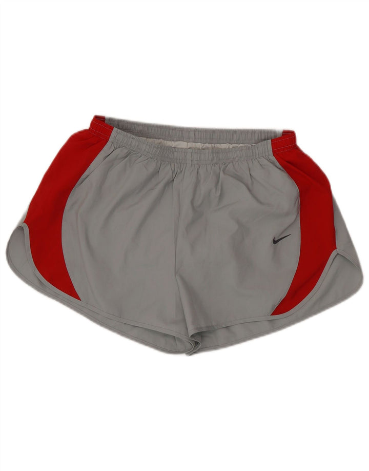 Pantaloncini sportivi NIKE Dri Fit da uomo, grandi, in poliestere color block grigio