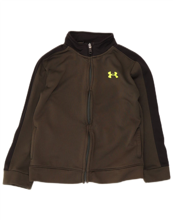 Giacca da tuta da ragazzo Under Armour 6-7 anni color kaki
