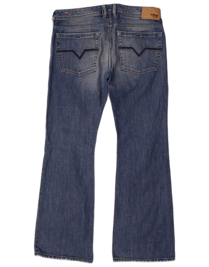 DIESEL Jeans Zathan Bootcut da uomo W32 L30 cotone blu