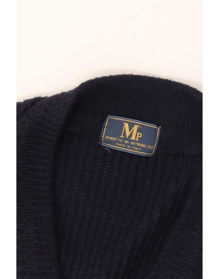 Maglione cardigan da uomo MP XL blu navy