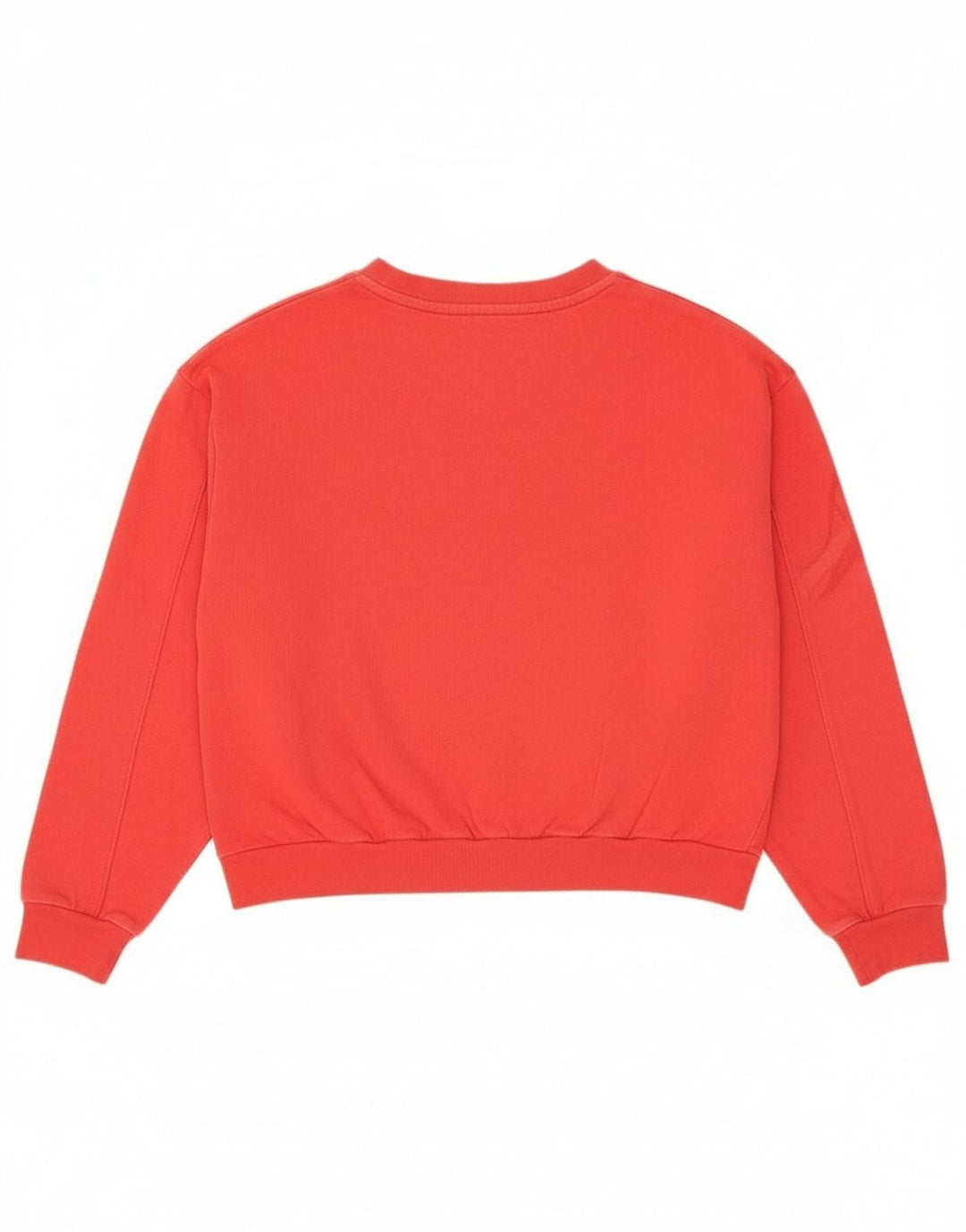 Levi's Donna Crop Oversize Felpa Maglione UK 10 Piccolo Cotone Rosso