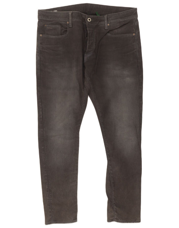 Jeans slim da uomo G-Star W38 L32 cotone grigio