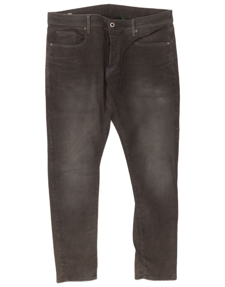 Jeans slim da uomo G-Star W38 L32 cotone grigio