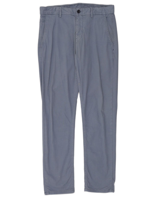 Pantaloni chino dritti da uomo Zara EU 40 medi W31 L30 blu