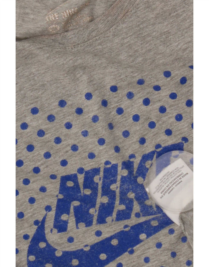 T-shirt grafica Nike Air Max da uomo in cotone grigio medio
