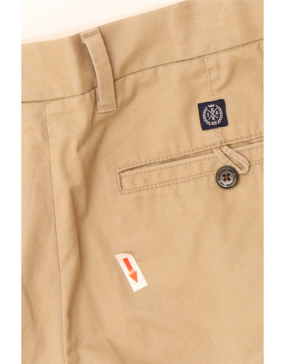 Pantaloni chino vestibilità regolare Marks & Spencer da uomo blu Harbour W34 L29 Beige