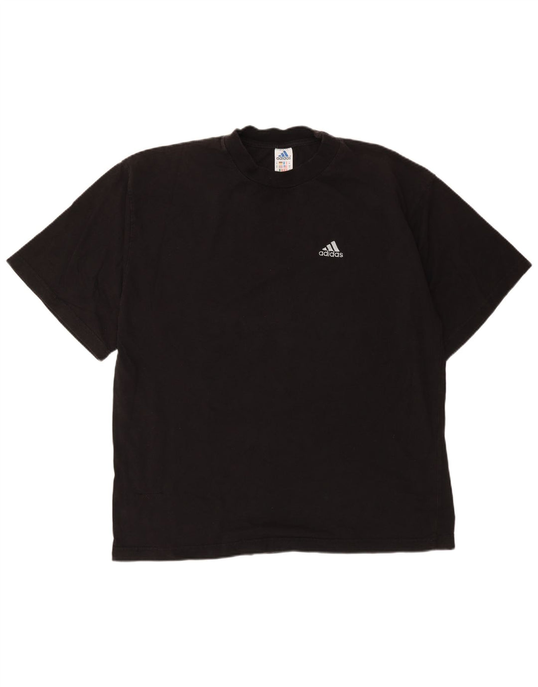 T-shirt da uomo Adidas Top XL in cotone nero