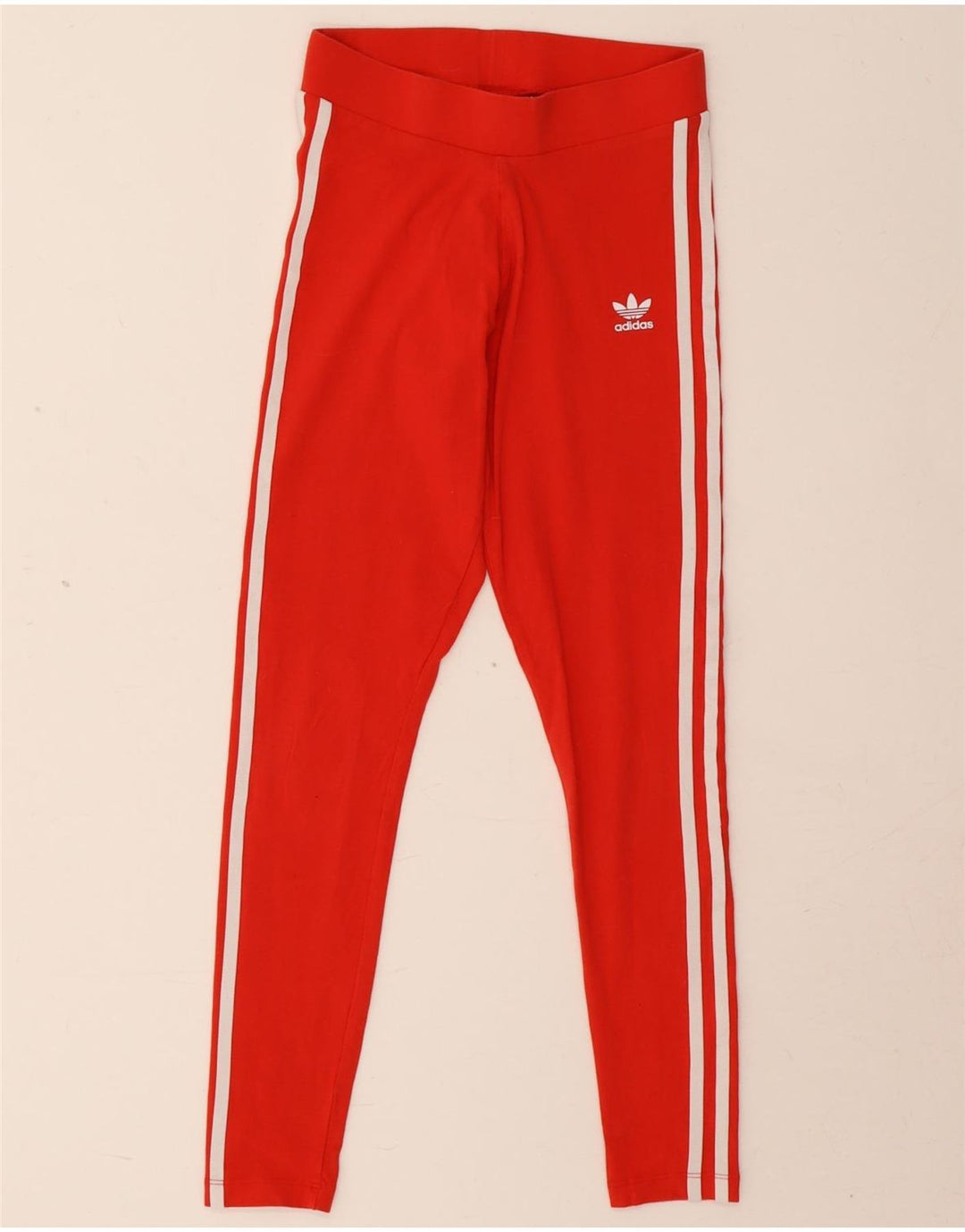Leggings Adidas da donna UK 4 XS rosso cotone