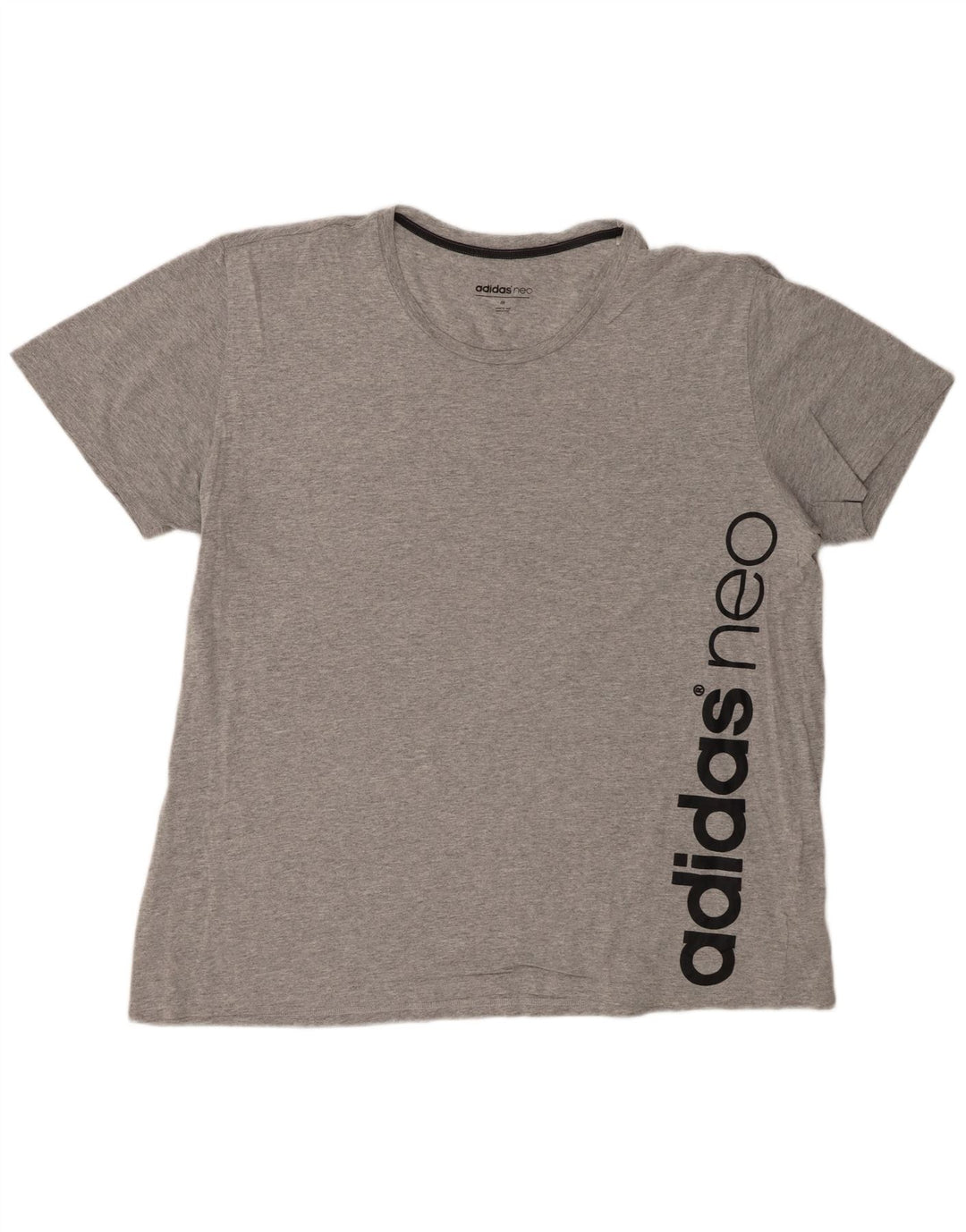 T-shirt grafica da uomo ADIDAS Top 2XL cotone grigio