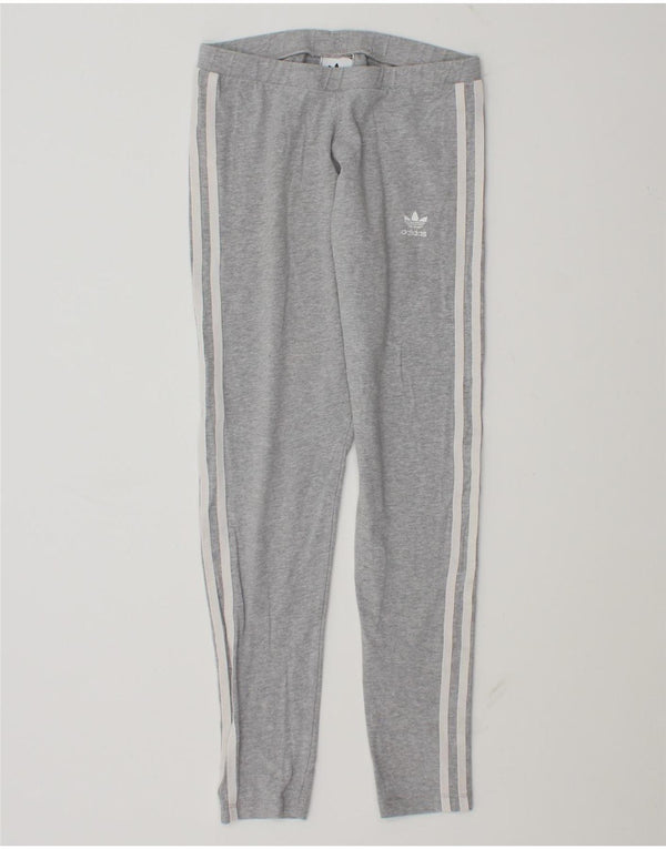 Leggings Adidas da donna UK 10 piccolo cotone grigio