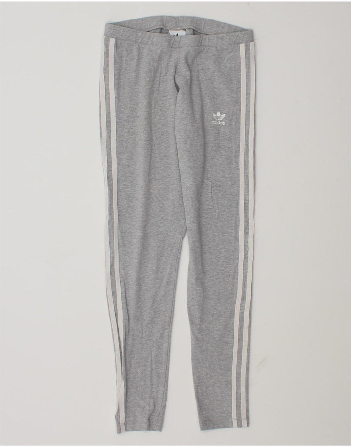 Leggings Adidas da donna UK 10 piccolo cotone grigio