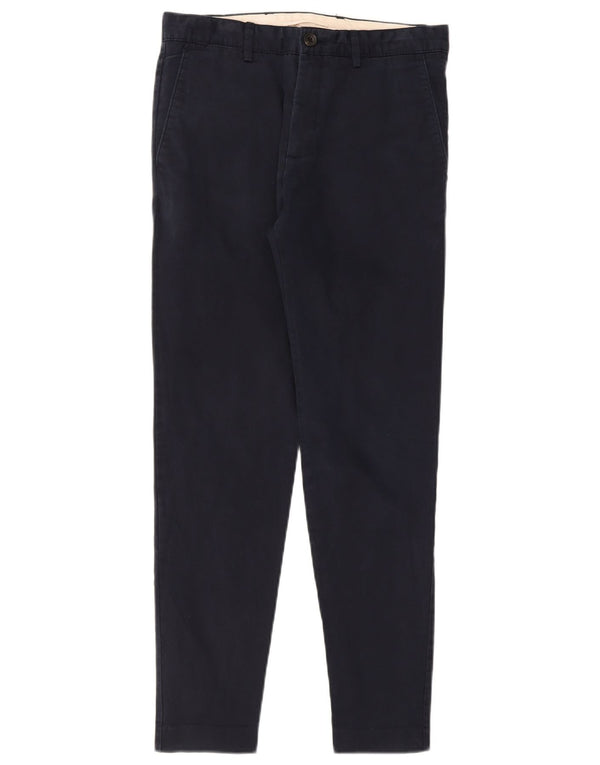 Pantaloni chino slim da uomo Zara EU 38 Small W30 L29 Blu navy