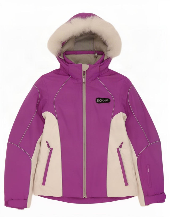 Giacca da sci con cappuccio da donna Colmar EU 38 Poliammide color block viola medio