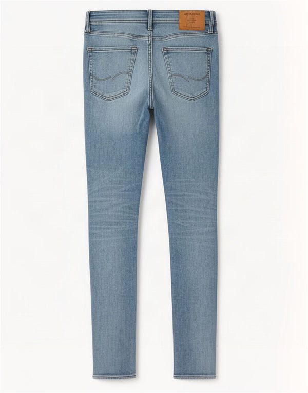 Jack & Jones Mens Liam Skinny Jeans W30 L32 Blue Cotton