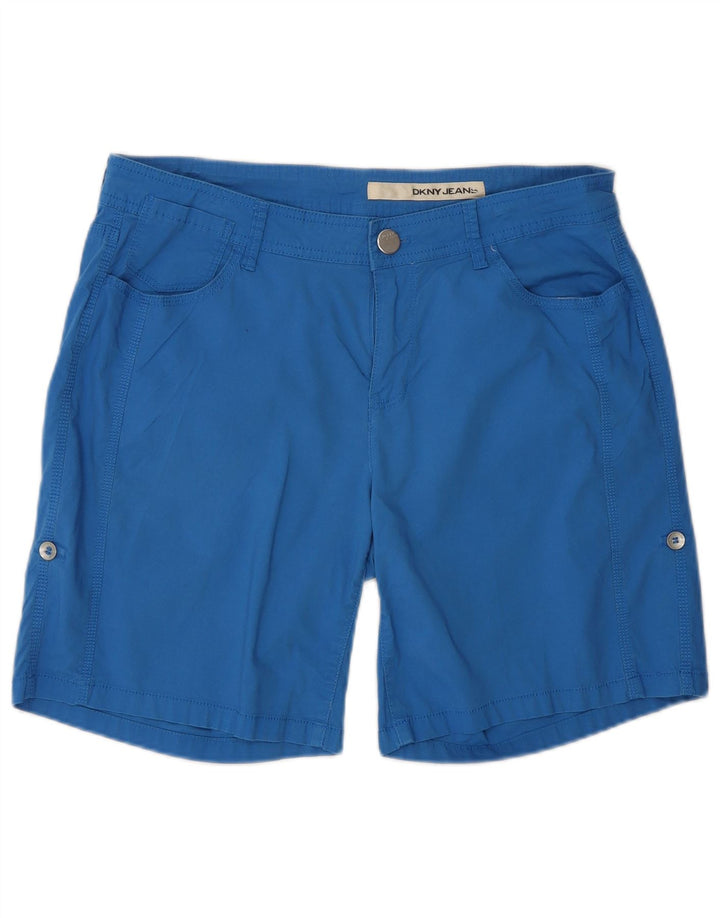 Pantaloncini casual da donna Dkny US 10 Large W34 cotone blu