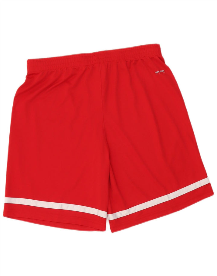 Pantaloncini sportivi da uomo Arena Large in poliestere color block rosso