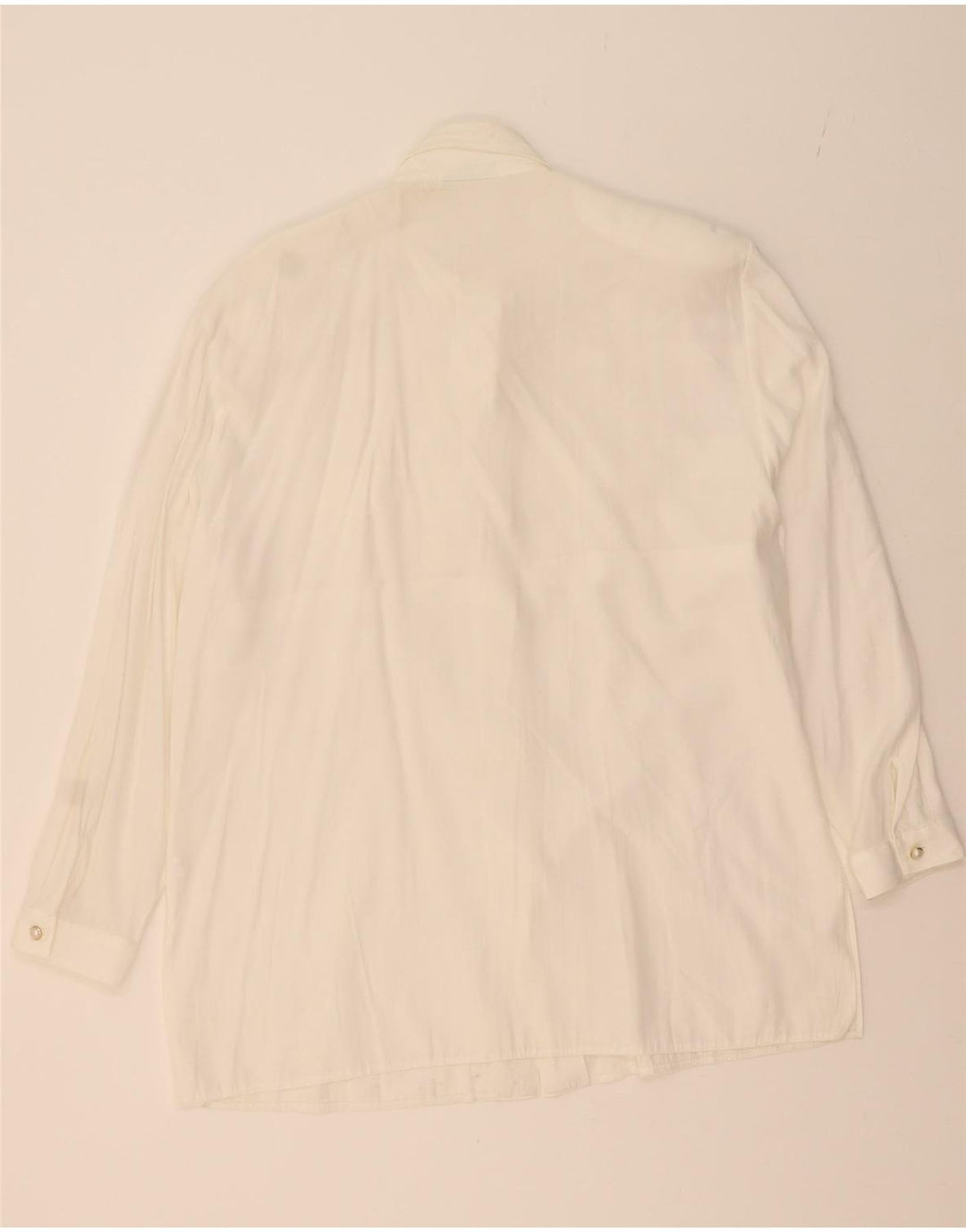 VINTAGE Womens Shirt UK 20 2XL White Viscose Vintage Vintage and Second-Hand Vintage from Messina Hembry 