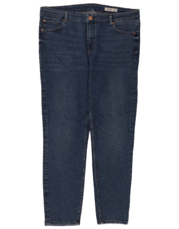Marks & Spencer Jeans slim a vita alta The Lily da donna UK 18 XL W36 L28 Blu