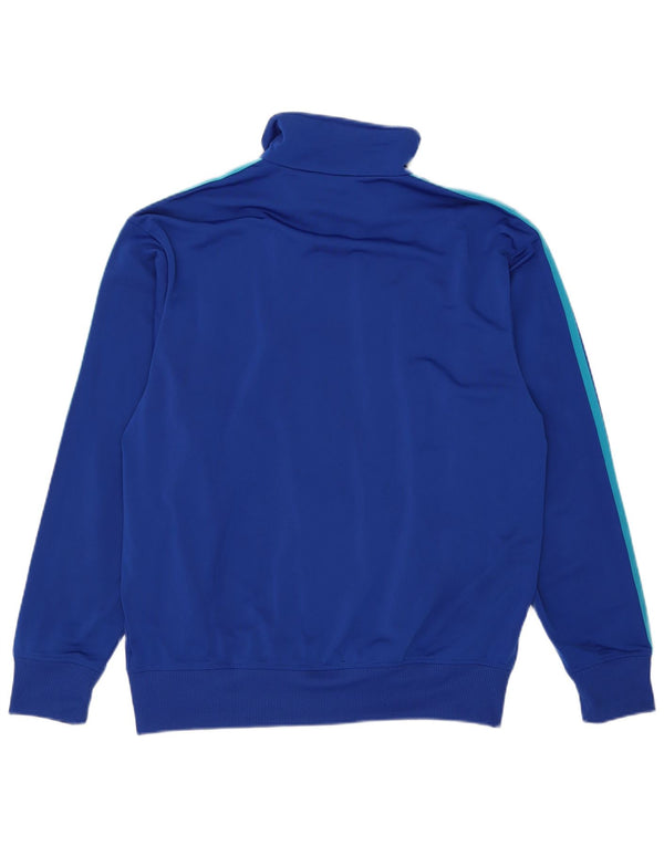 Giacca da ginnastica da uomo Adidas grande in poliestere blu