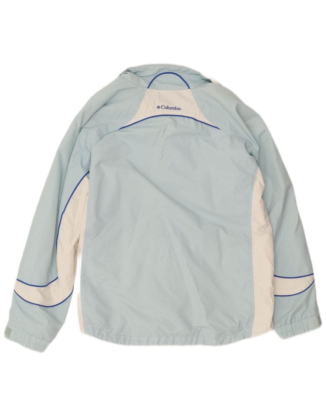Giacca antipioggia da donna Columbia UK 18 XL nylon color block blu