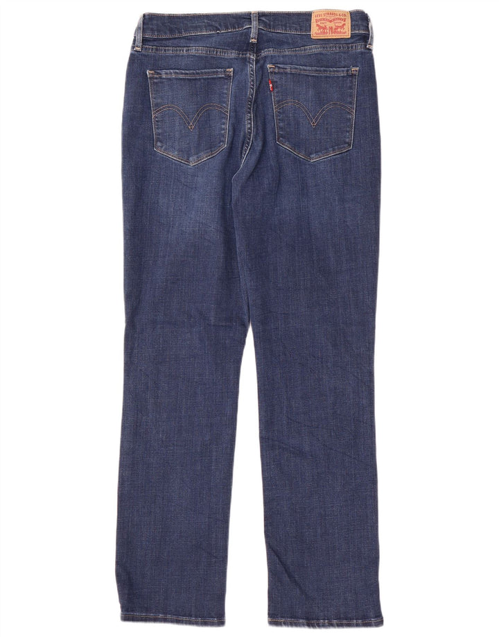 LEVI'S Jeans dritti da donna vestibilità classica US 10 Large W30 L30 cotone blu