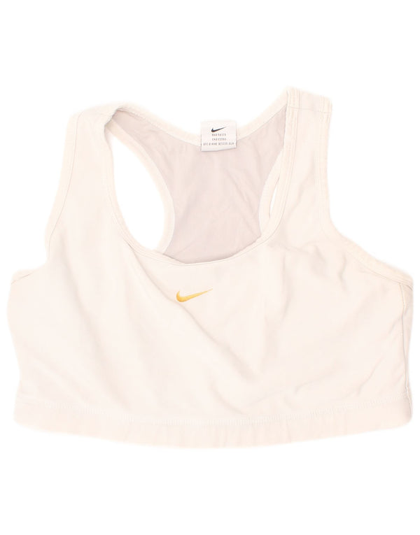 Top reggiseno sportivo Nike da donna US 12/14 Large bianco sportivo