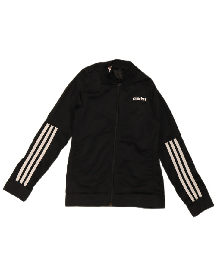 Adidas Tuta da Ragazzo Top Giacca 9-10 Anni Poliestere Nera Sportiva