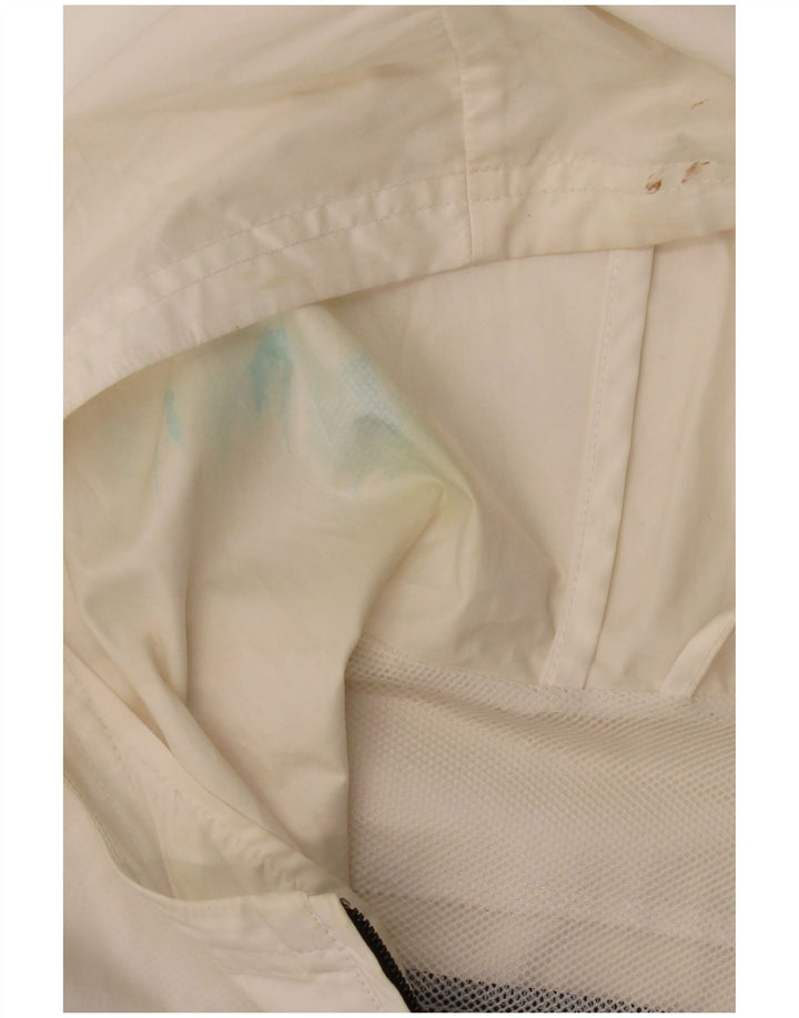 Giacca antipioggia da uomo Adidas con cappuccio UK 38 poliestere color block nero medio