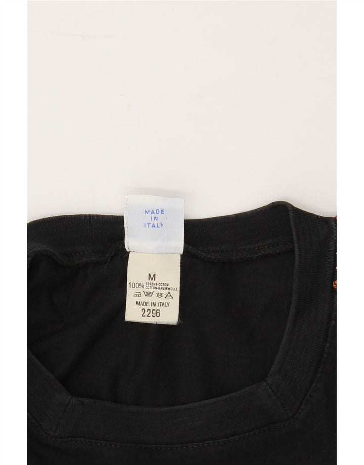 ARENA Mens Graphic T-Shirt Top Medium Black Cotton Vintage Arena and Second-Hand Arena from Messina Hembry 