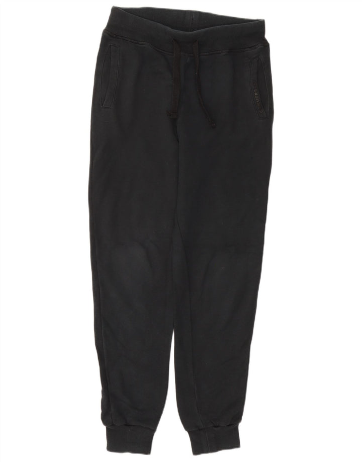 CONVERSE Mens Tracksuit Trousers Joggers Medium  Navy Blue Cotton