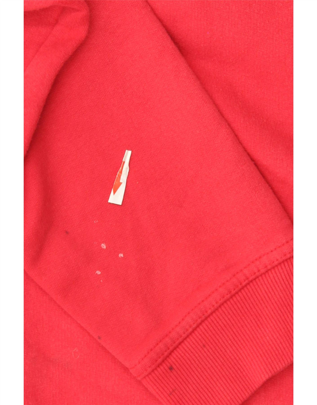 Crew Clothing Felpa con collo con zip da uomo Maglione rosso medio in cotone