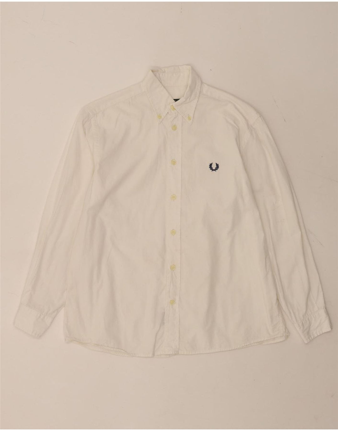 Camicia Fred Perry Ragazzi 11-12 Anni Cotone Bianco