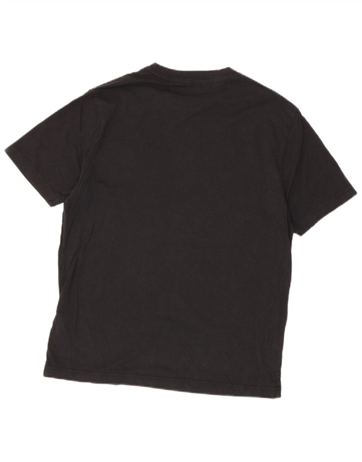 T-shirt da uomo Champion Top in cotone nero medio